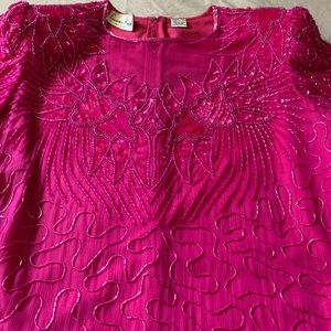 Vintage Laurence Kazar beaded dress.